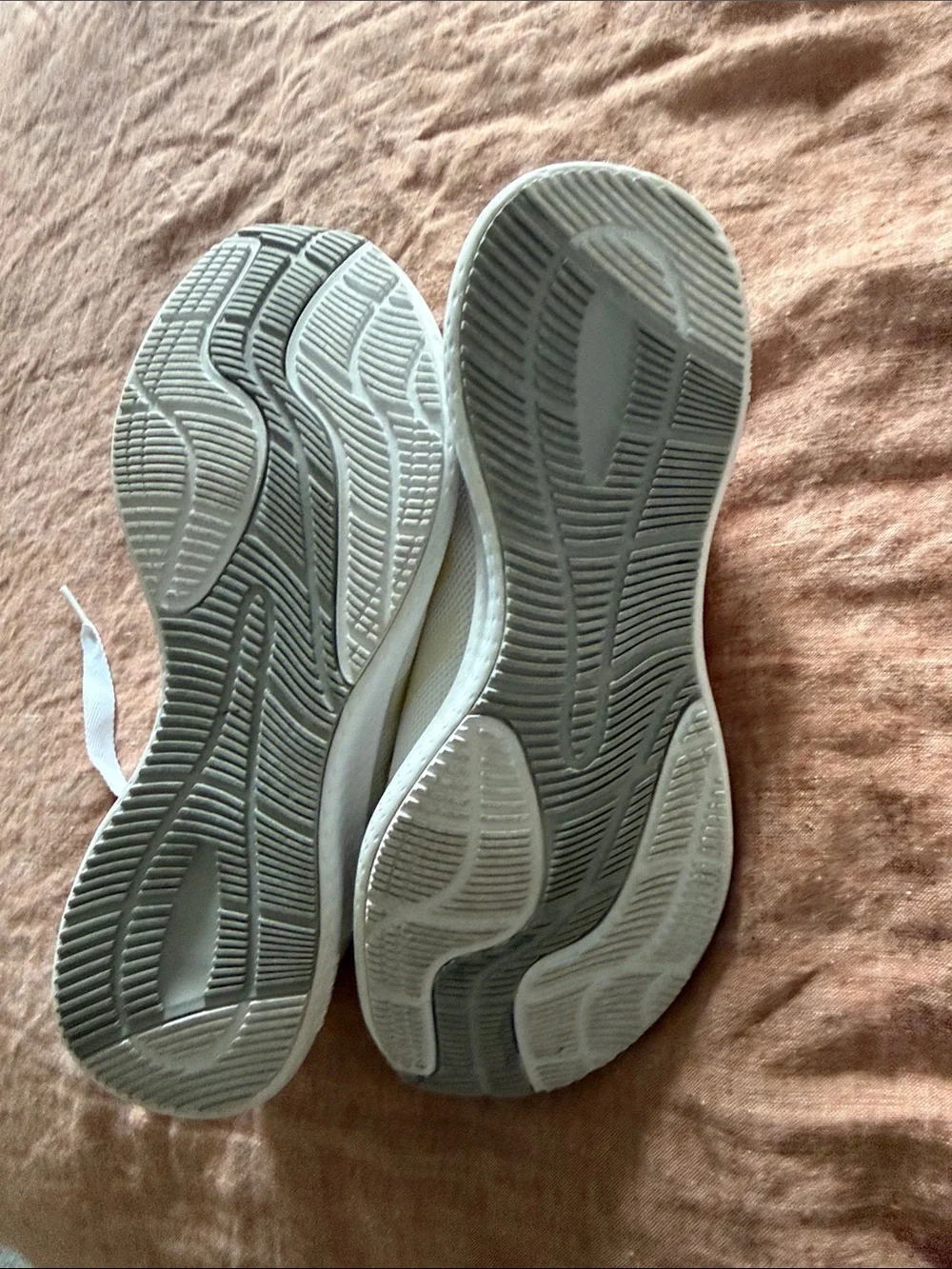 adidas White Knit Low-Top Sneakers with iridescent stripes